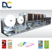 400-500beg/min Harga Kilang Mesin Pembuat Lap Basah Sekeping